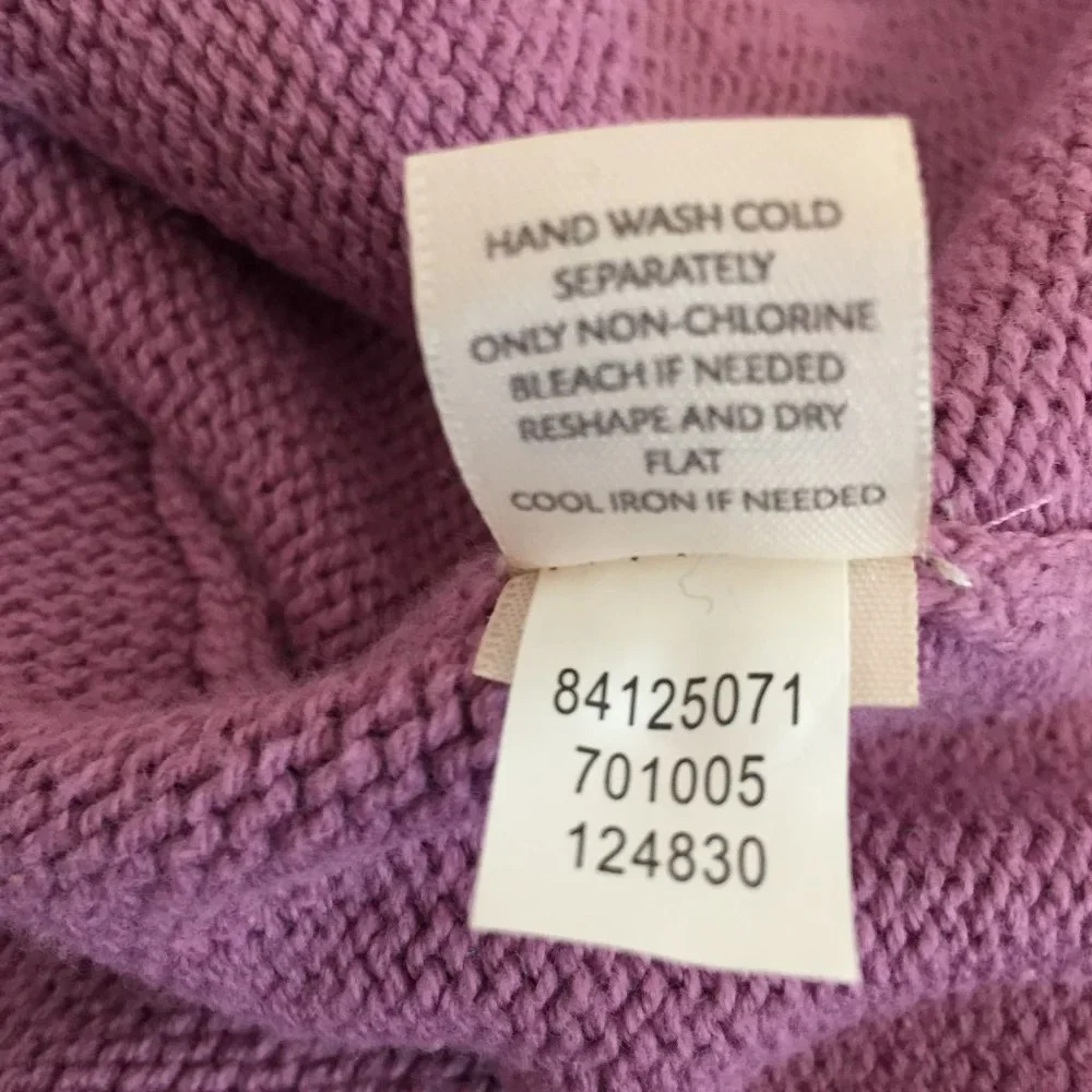 J Jill Cardigan Sweater Jacket Size XS Button-Up Orchid Lavender Pockets Collar - Picture 6 of 9